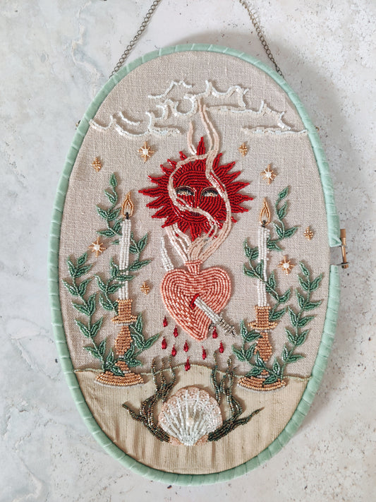 The Ceremony Bead Embroidered Artwork