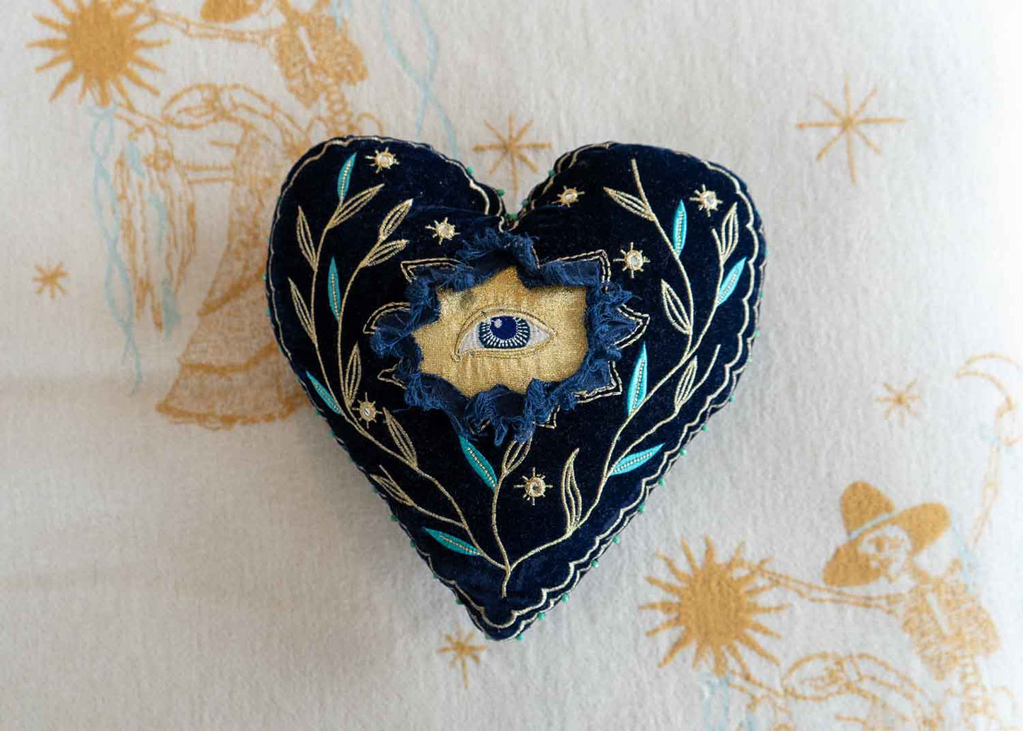 Velvet Heart Cushion - Front