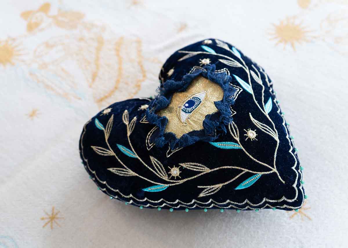 Velvet Heart Cushion