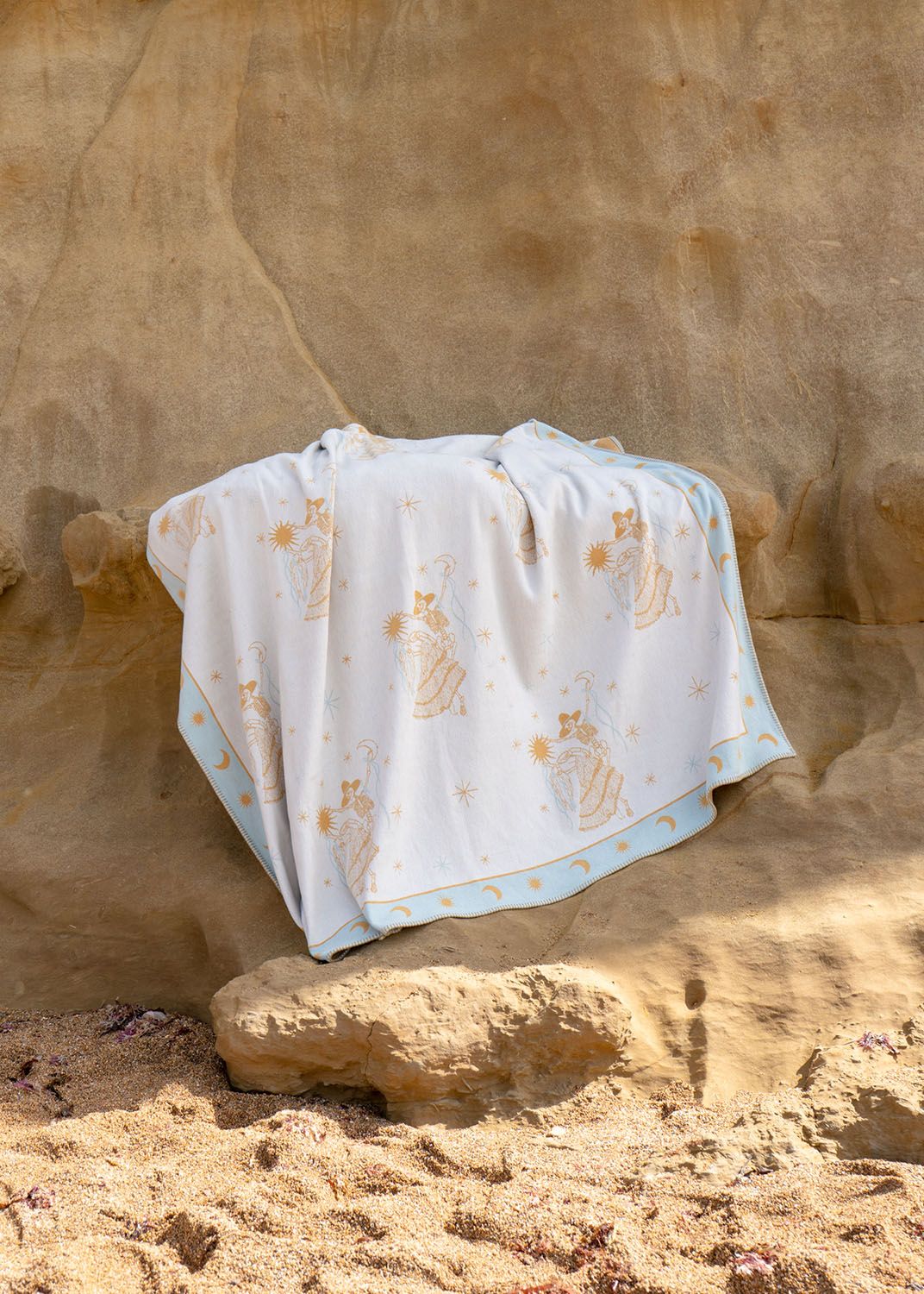 Woven Recycled Cotton Blanket - Sundancers, Beach