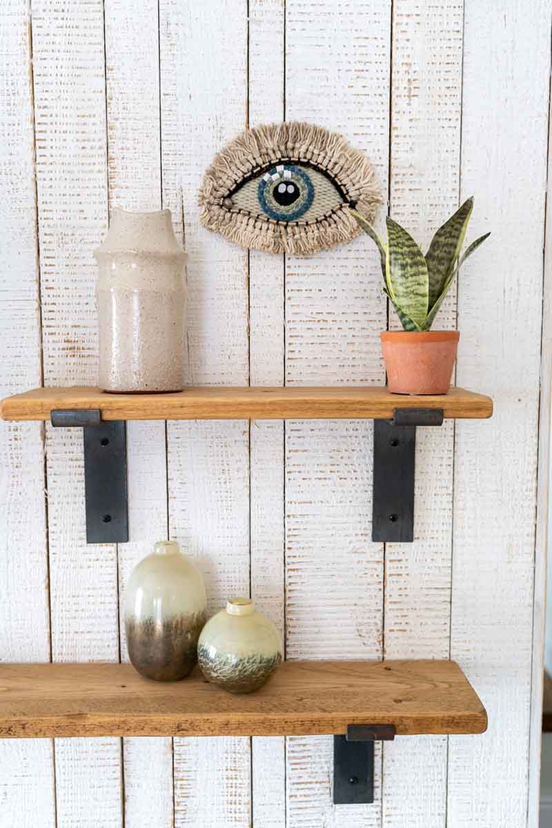 Woven Wall-Hanging Mystic Eye - Blue, lifestyle