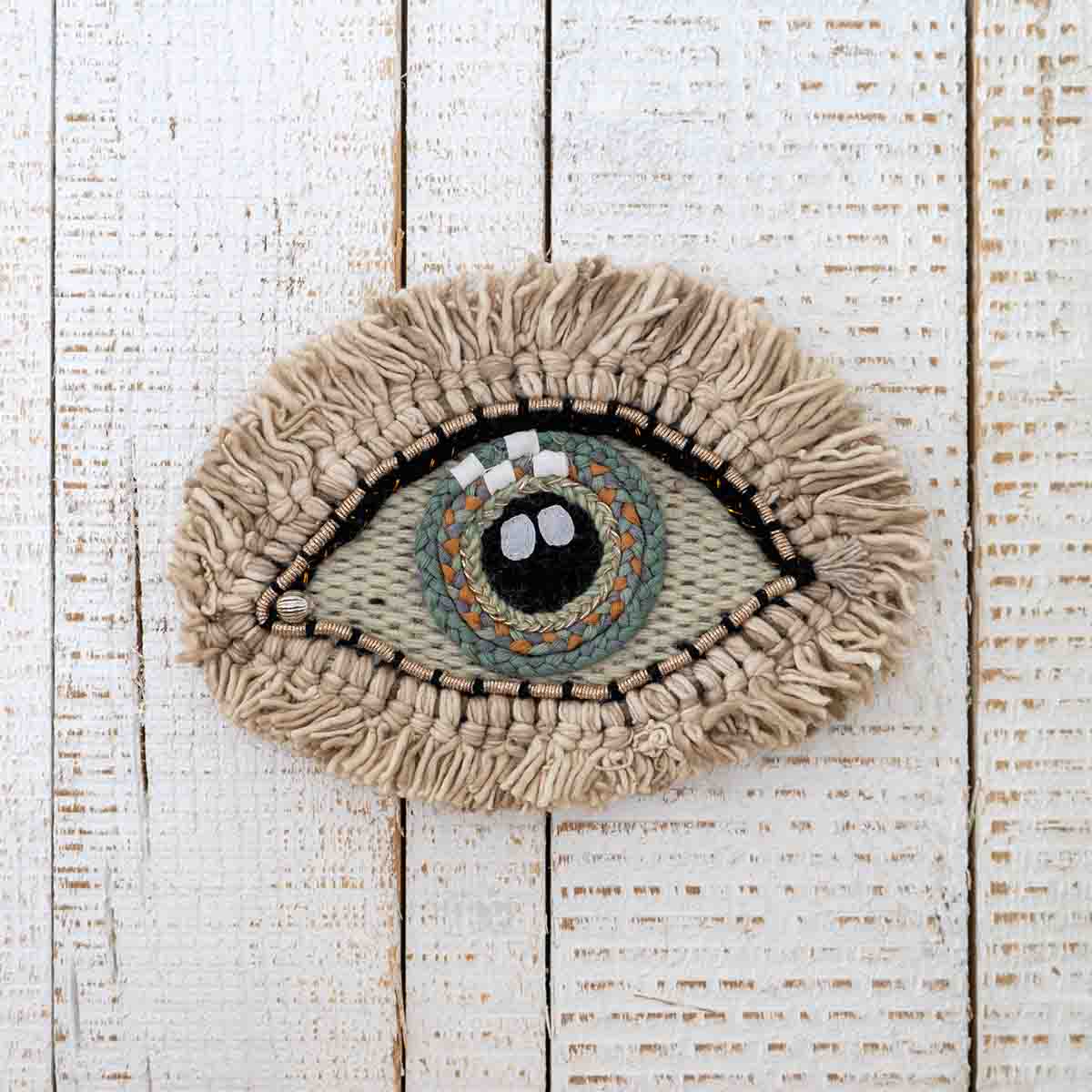 Woven Wall-Hanging Mystic Eye - Green