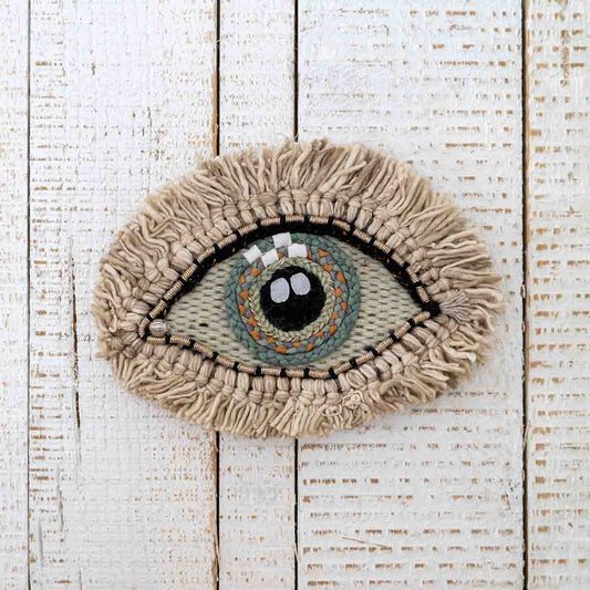 Woven Wall-Hanging Mystic Eye - Green
