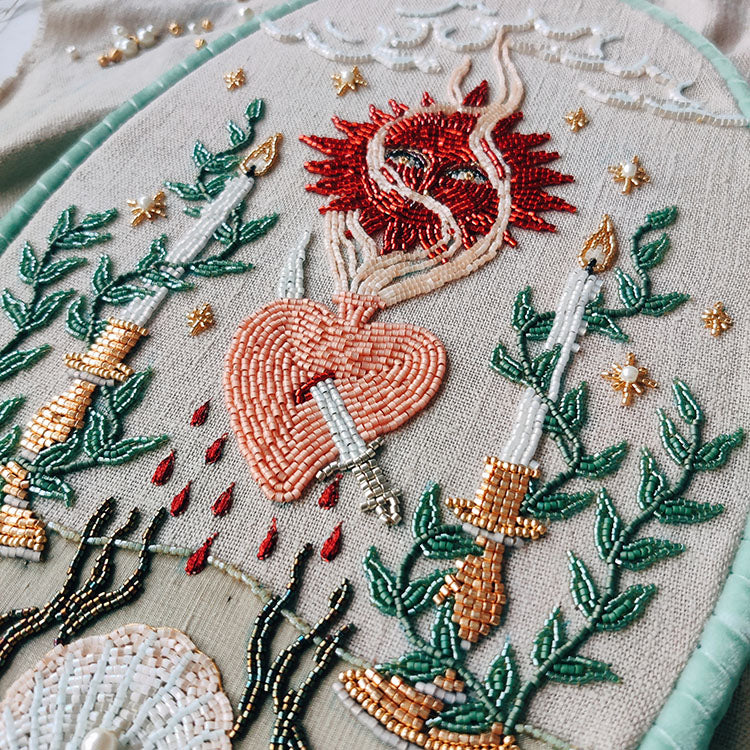 The Magic of Symbolic Bead Embroidery by Jennifer Christie of Wandering Coast