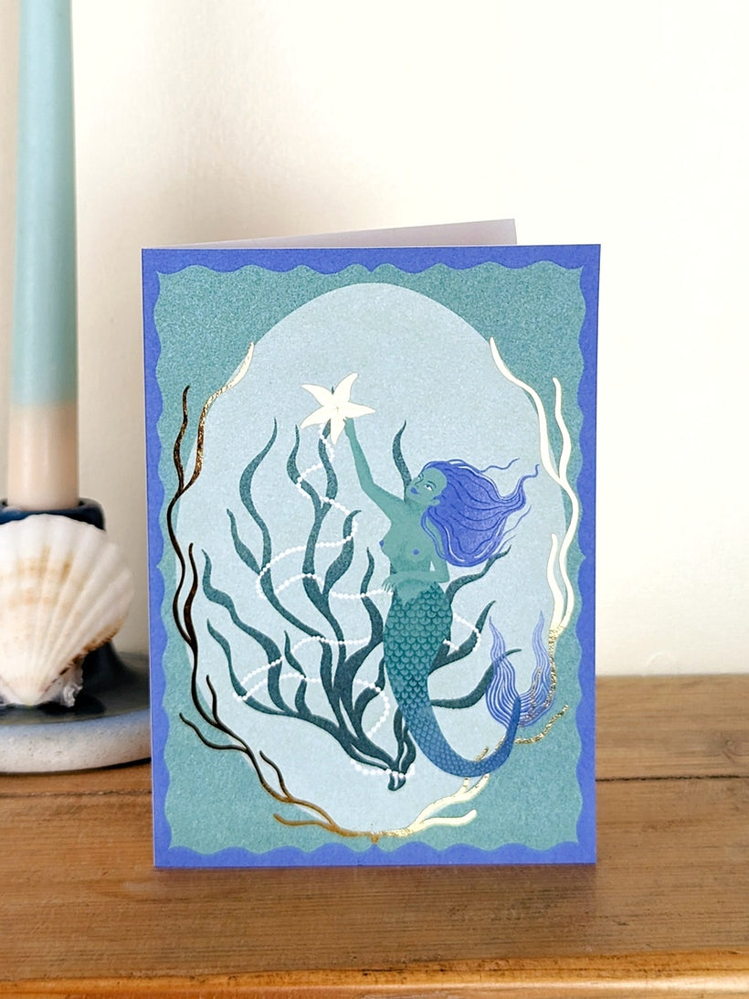 Yuletide Mermaid Christmas Card