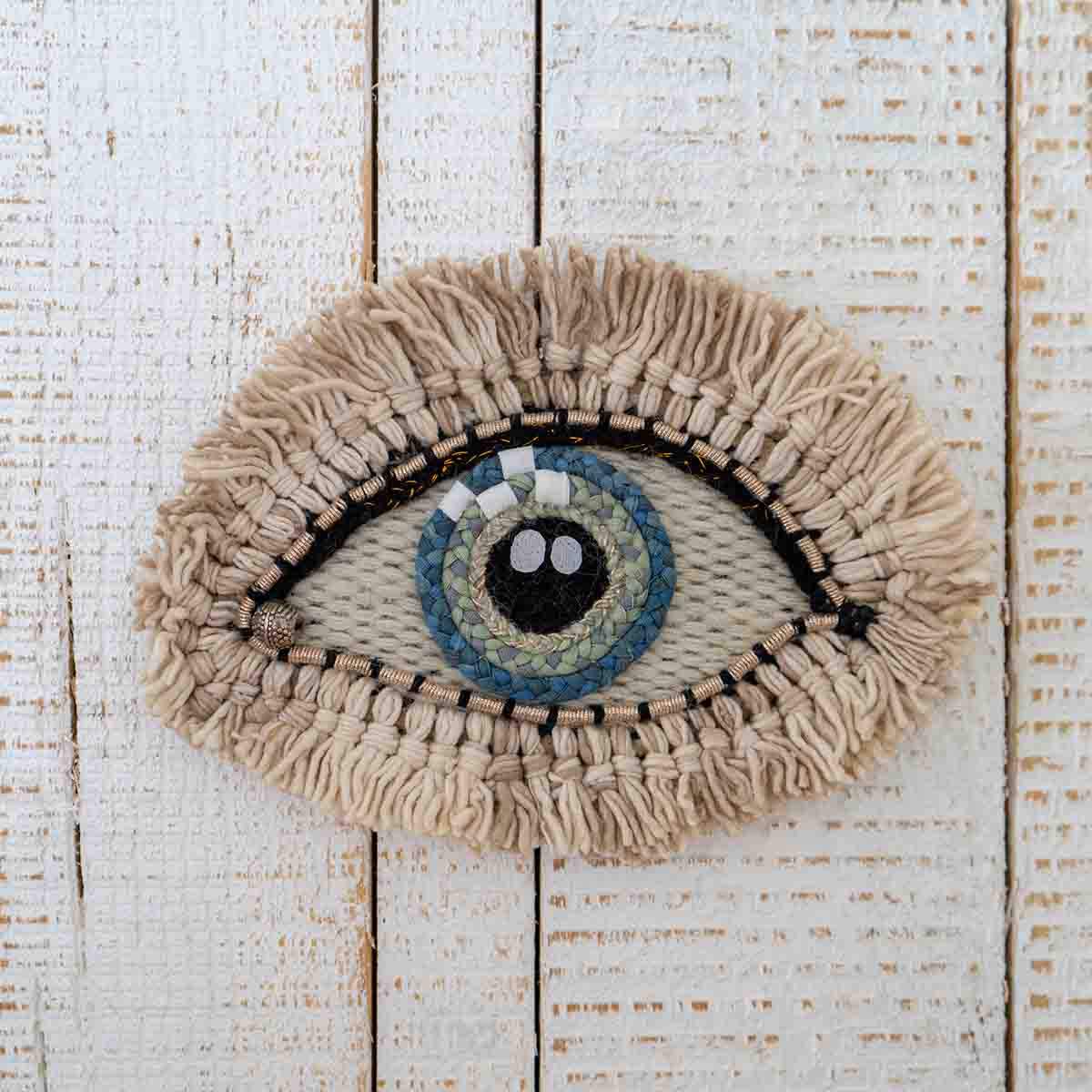 Woven Wall-Hanging Mystic Eye - Blue